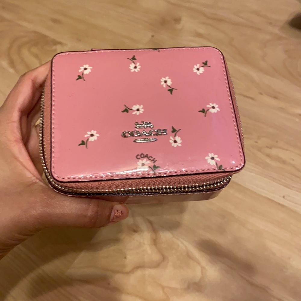 Coach travel jewelry box